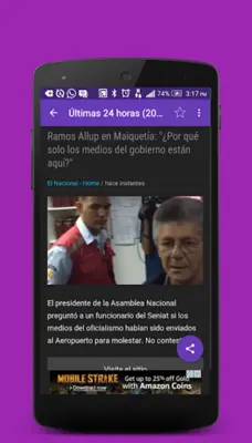 Noticias de Venezuela android App screenshot 1